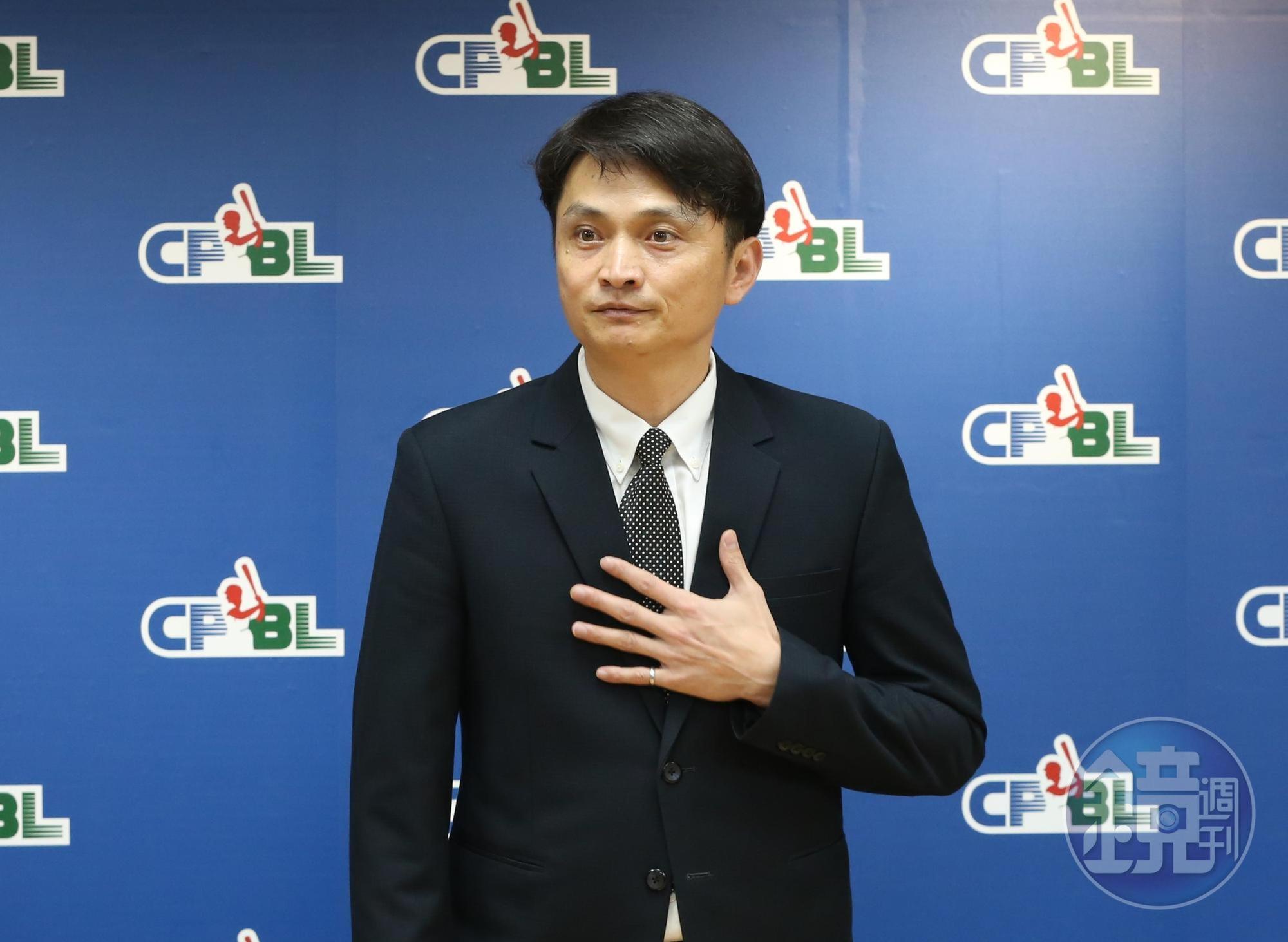 中職祕書長馮勝賢表示中職改名超出聯盟層級,須與各隊討論。圖為本刊資料照。