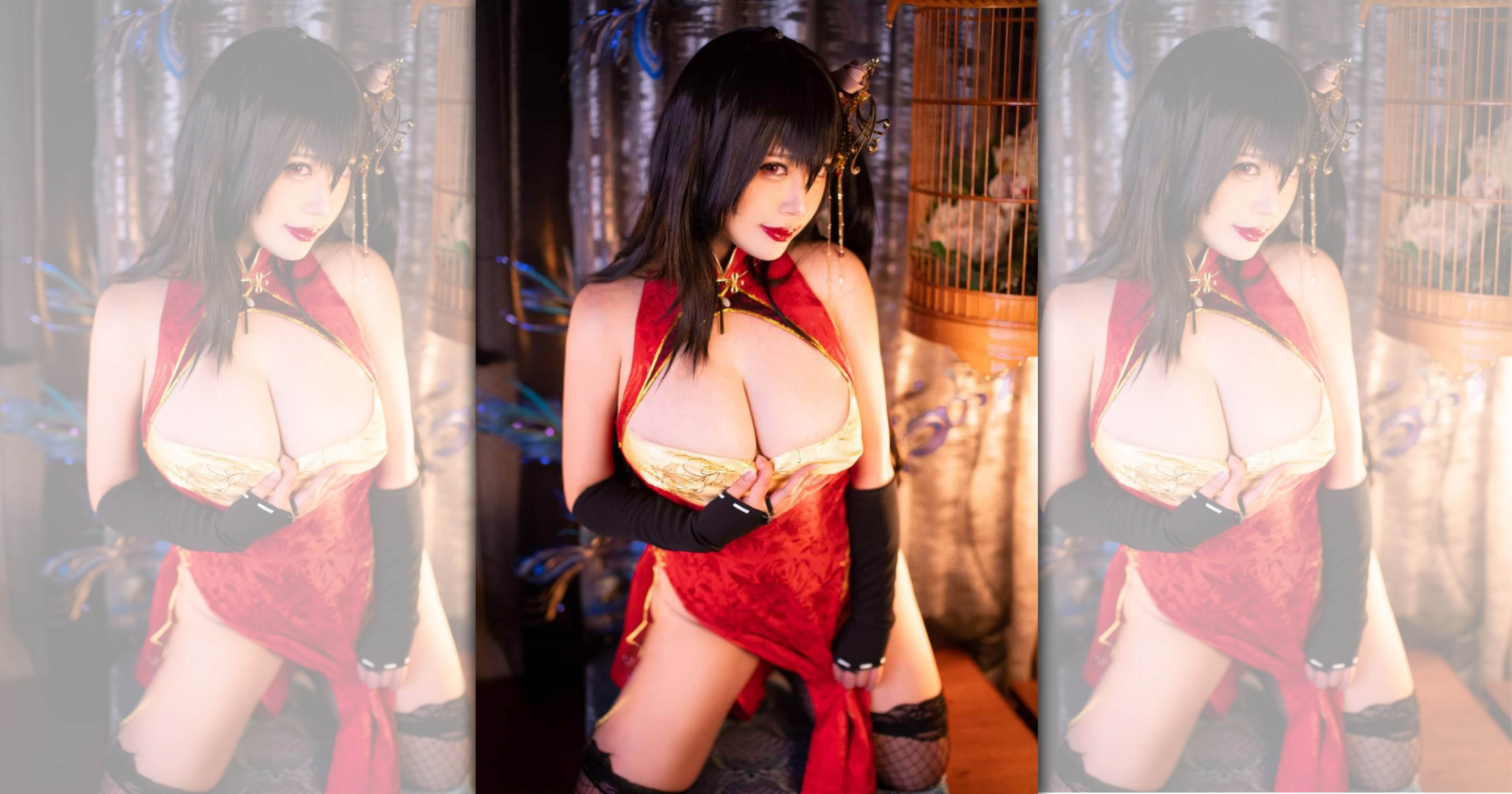 苔苔裝扮知名動漫角色，十分吸睛。（Up直播提供）