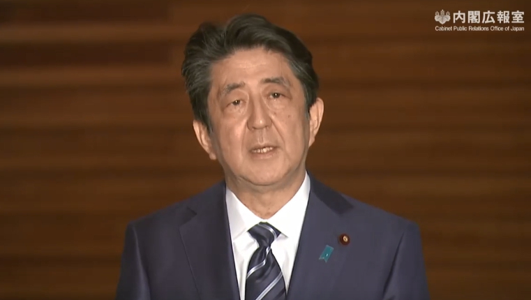 首相安倍晉三指示，要優先對台灣鬆綁入境。（翻攝首相官邸臉書）