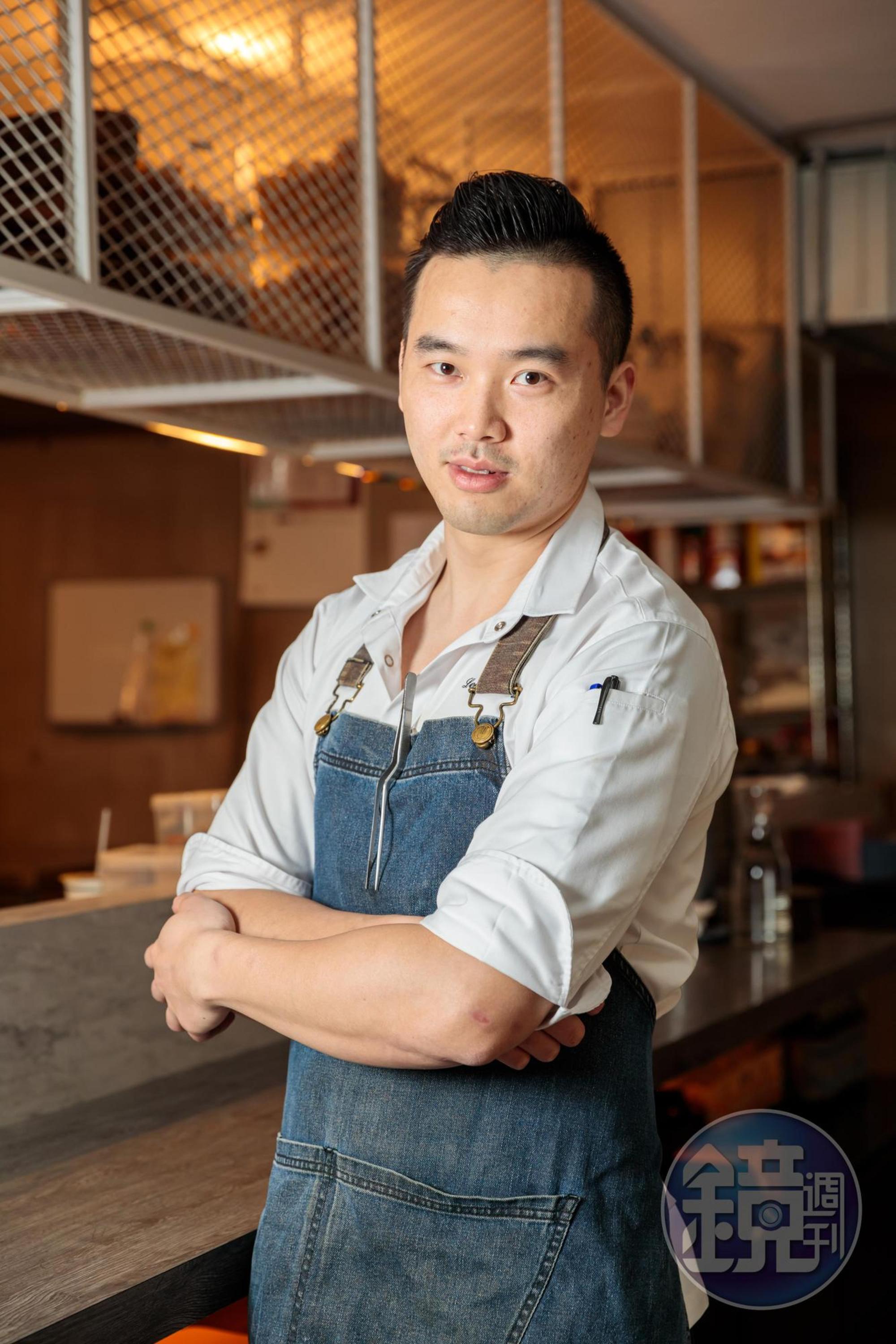 「VG The Seafood Bar」主廚黃品翔熱愛嘗試醬汁變化,也將家鄉味融入料理。