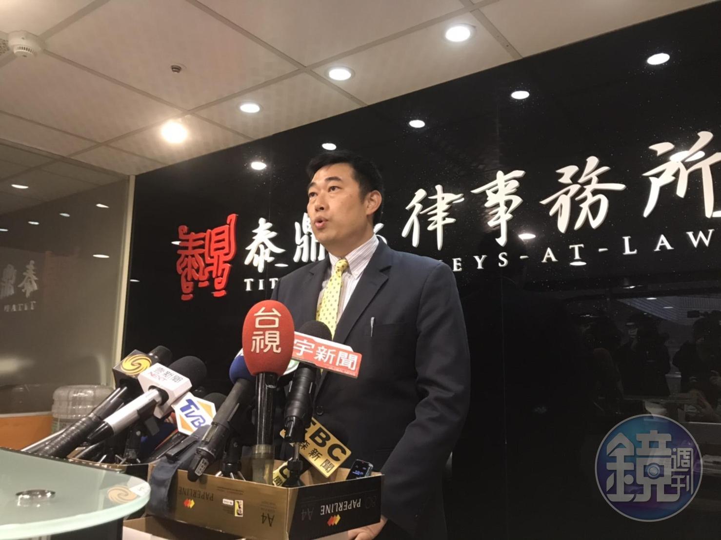 對於高等行政法院駁回聲請，韓國瑜透過律師葉慶元表示，將提出抗告。 