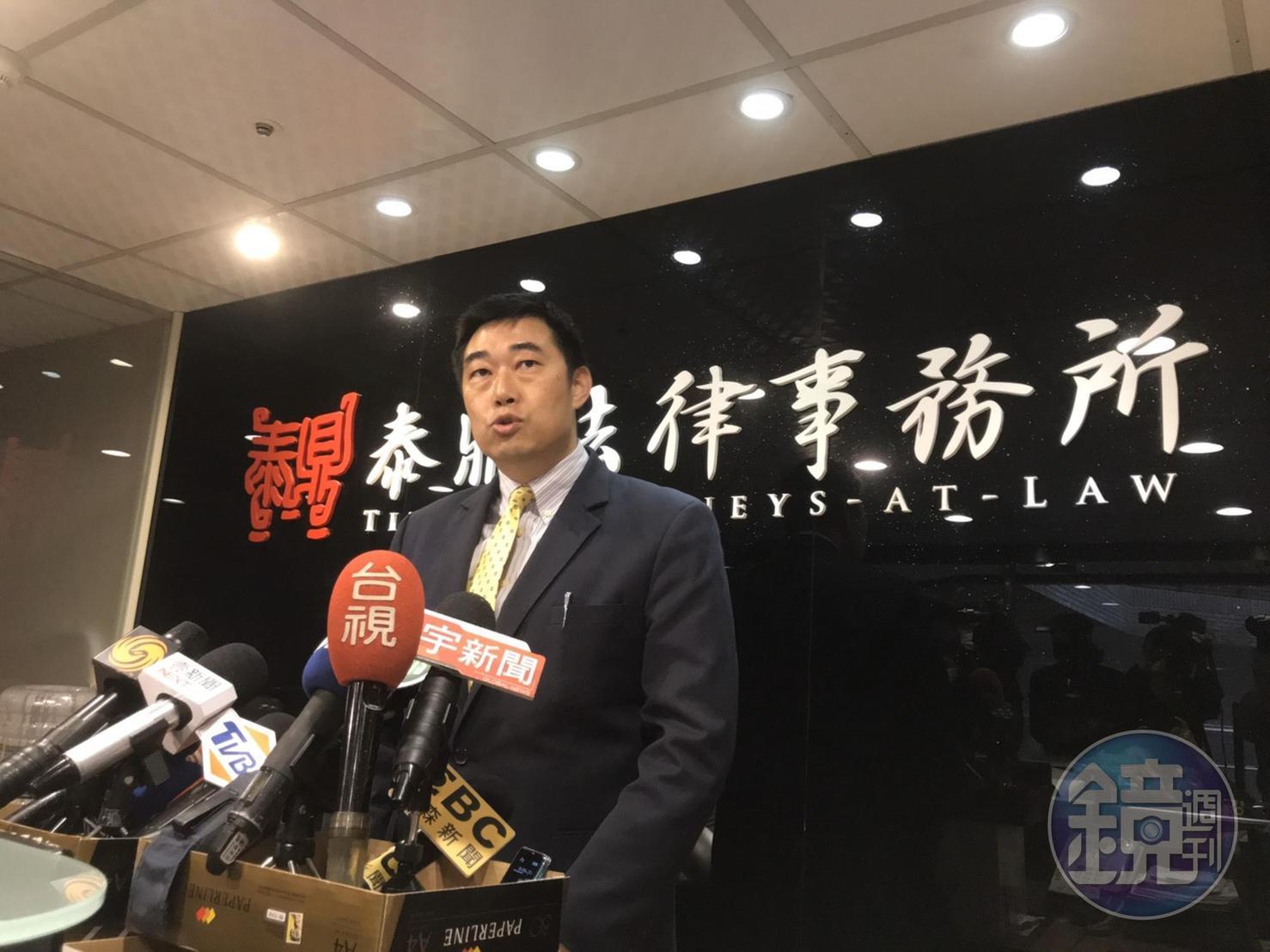 對於高等行政法院駁回聲請，韓國瑜透過律師葉慶元表示，將提出抗告。 