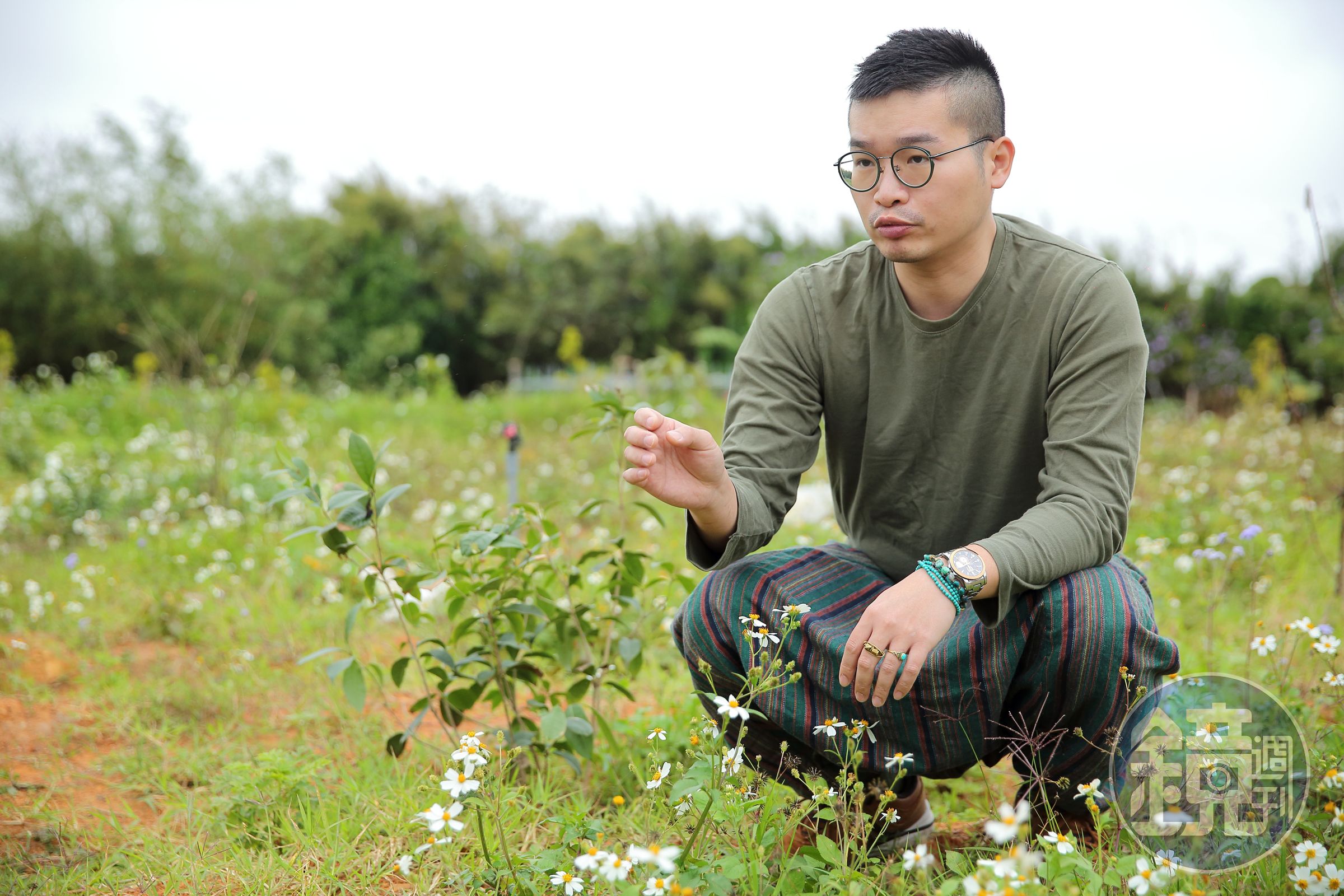 李俊頡小時候常在外婆家的農田玩耍，立志當個農夫廚師，考大學時，刻意考進文化園藝系。