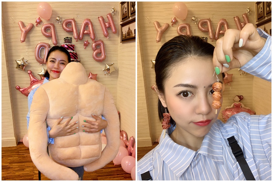 丁噹在家透過直播與歌迷互動，還收到師弟妹們和工作人員送的生日禮物。（相信音樂提供）