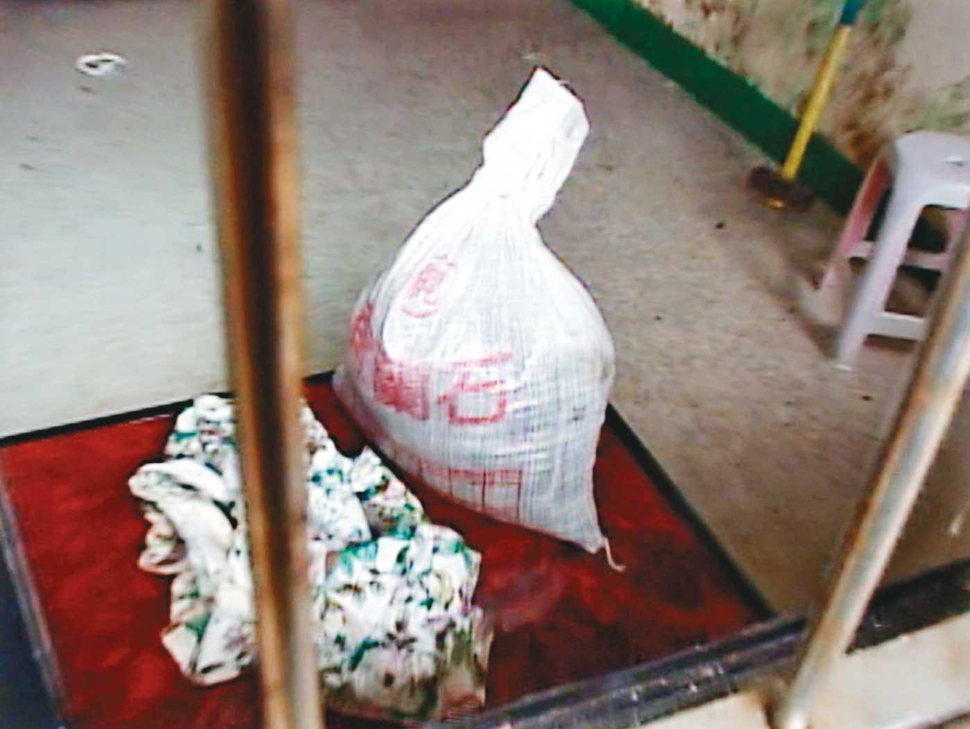 阿宏犯案後,用偷來的水泥將女童封屍。(東森新聞提供)