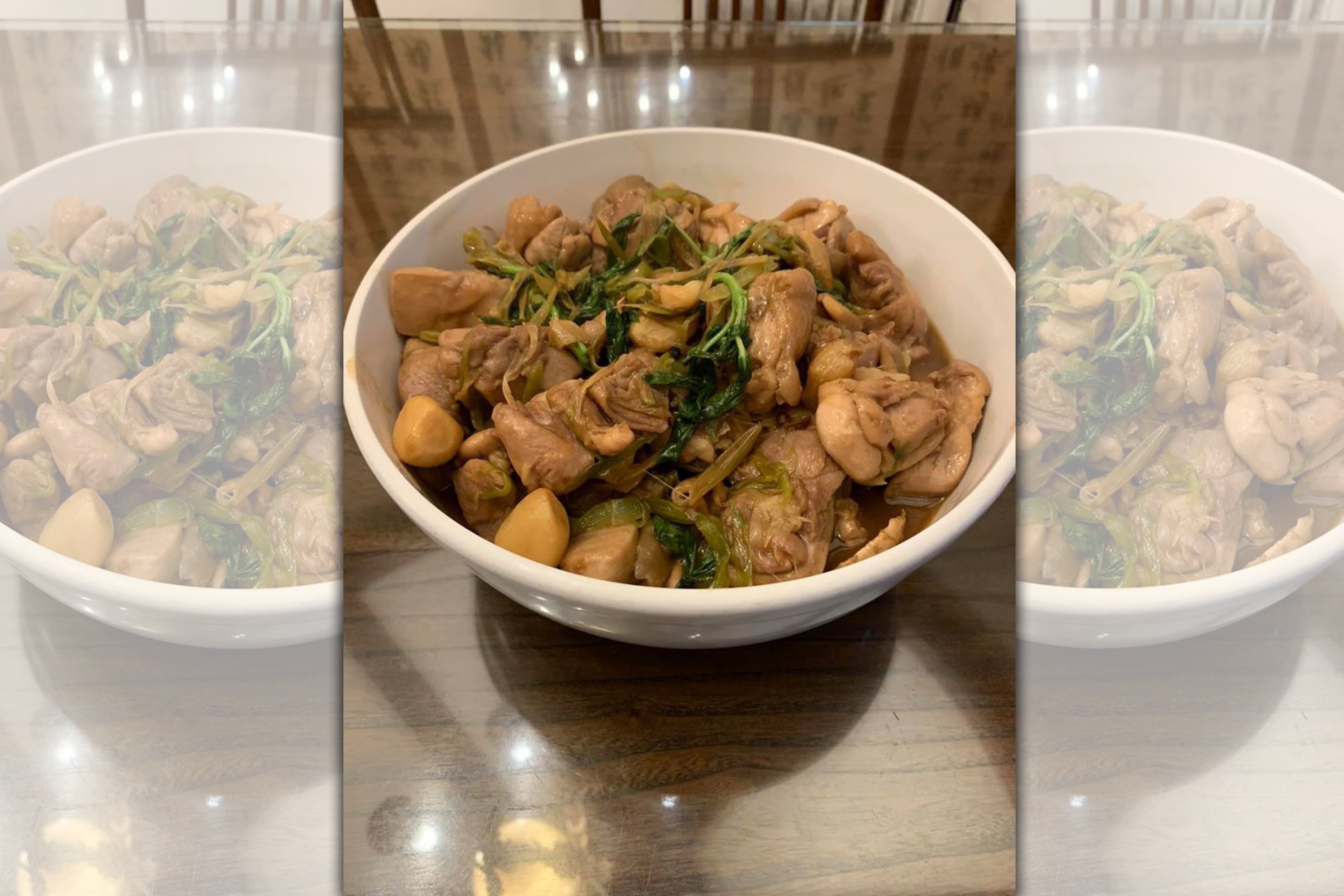 「三杯雞」上桌需趁熱盡快享用，放涼就可惜了。