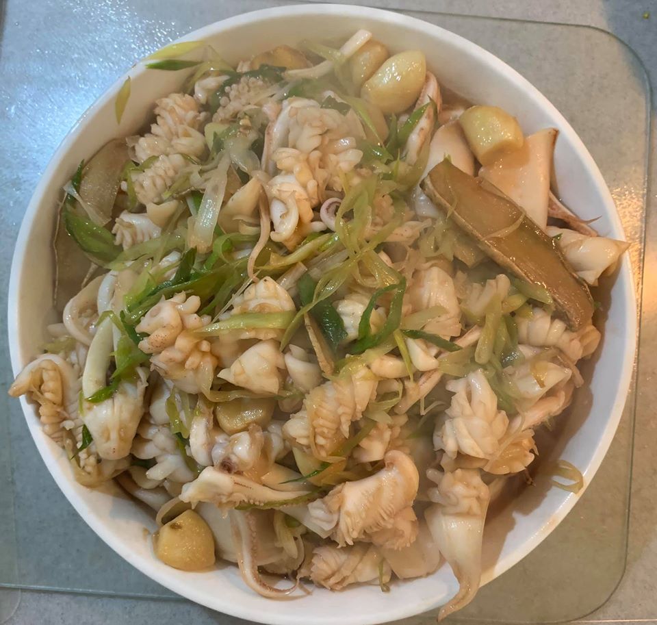 三杯中卷完成，一定要趁熱吃。