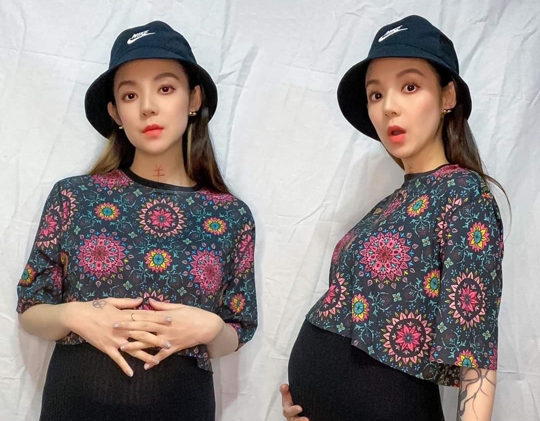 懷孕6個月的歐陽靖回到台灣待產，日前也已結束14天的居家檢疫。（翻攝自歐陽靖臉書）