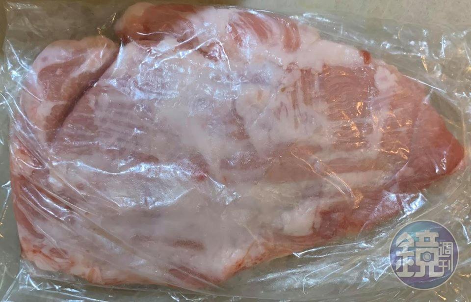 今天用的是豬頸肉。