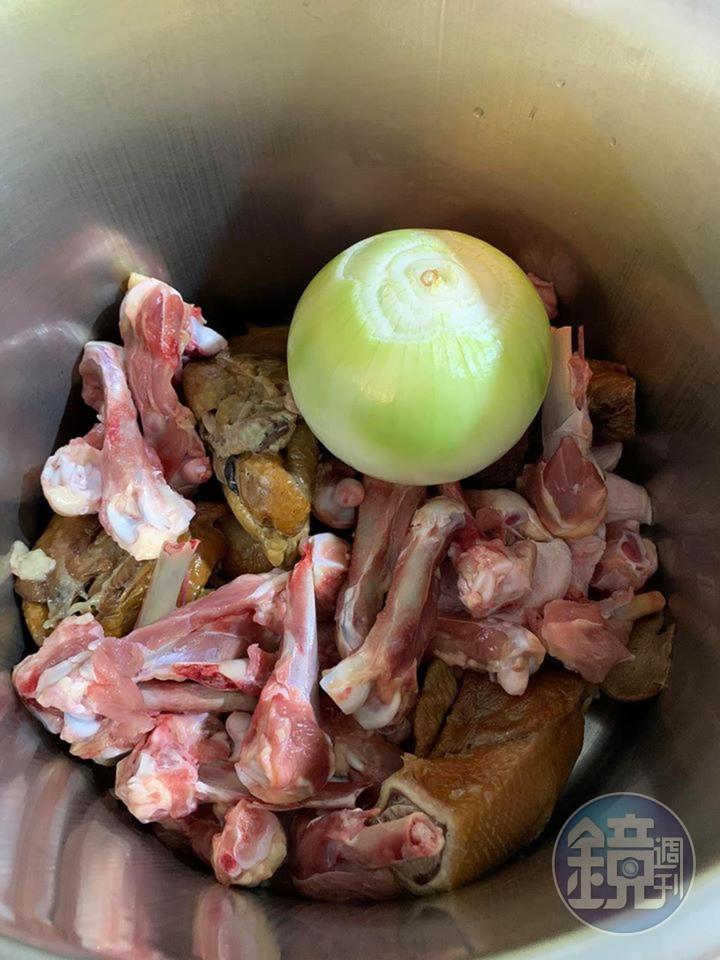高湯的材料。