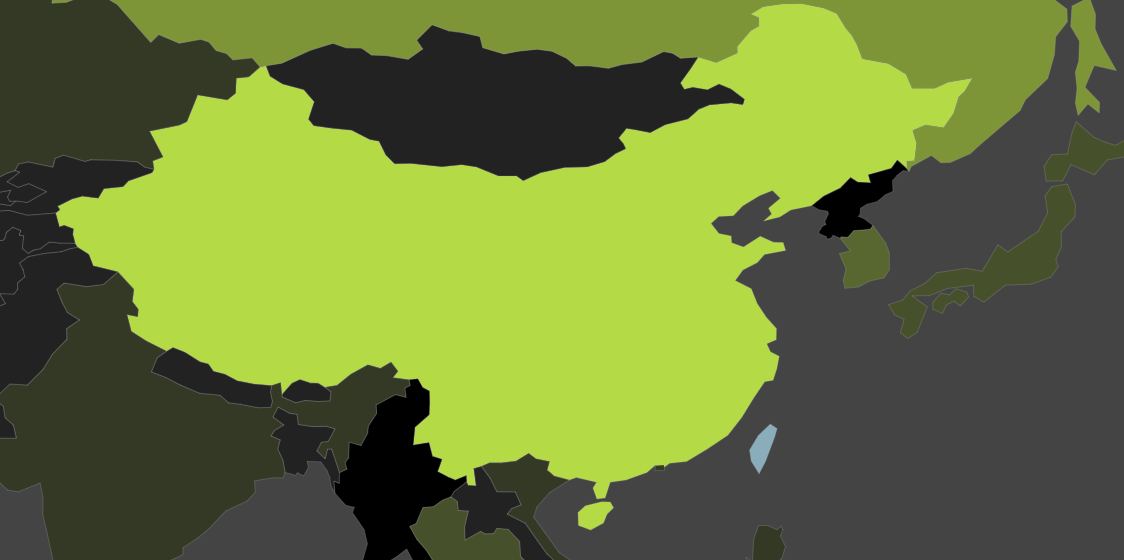 Steam 統計資料中,台灣與中國用的顏色不同,中國小粉紅憤怒地在論壇取暖,卻被潑了一大盆冷水。(翻攝 Steam)
