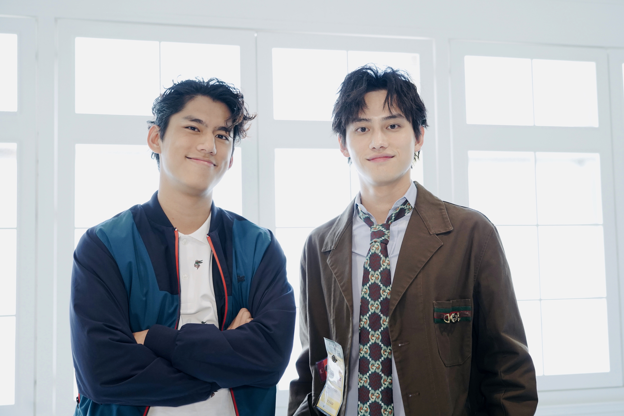 4個月沒在工作場合相遇的范少勳，與朱軒洋，為《下半場》上架影音平台重聚。（friDay影音提供）