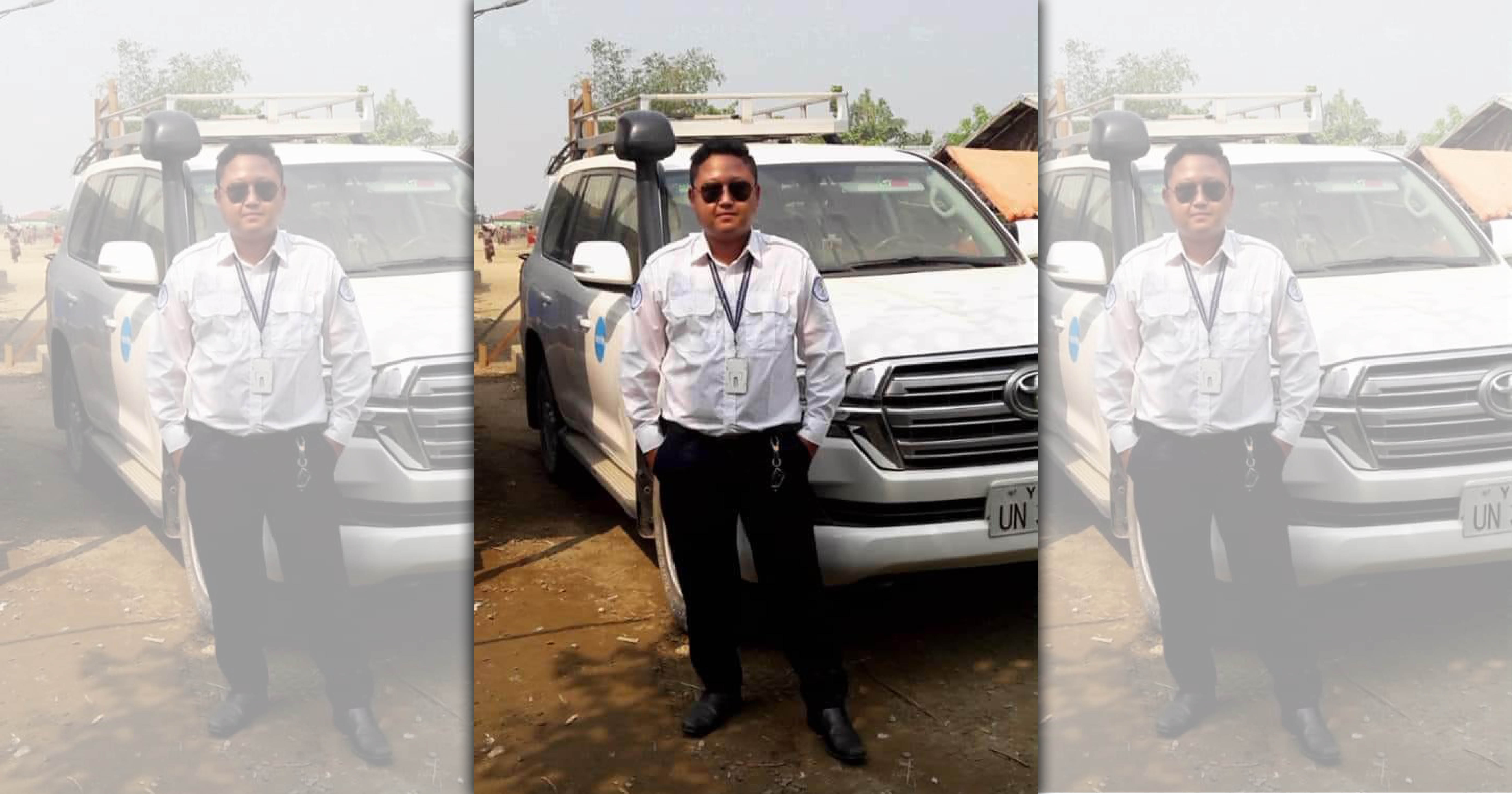 世衛人員U Pyae Sone Win Maung運送疑似罹患武漢肺炎患者的化驗樣本途中，被槍擊身亡。（翻攝自Pyaesonewin Mg臉書）