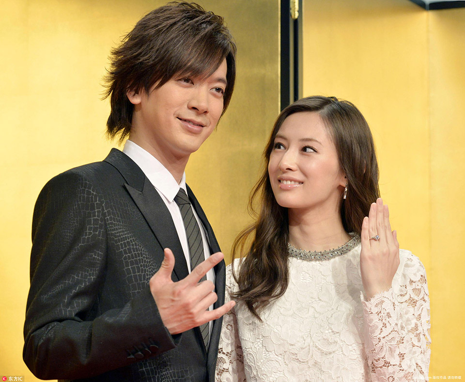 北川景子與DAIGO於2016年結婚。(網路圖片)