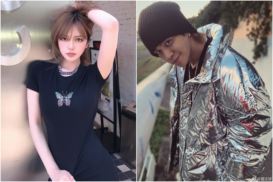 周揚青放大絕，指證「前男友」羅志祥數度劈腿；羅志祥急上網發言，表達對與周揚青戀情告吹一事，不願多解釋。（左圖翻攝自周揚青微博、右圖翻攝自羅志祥微博）