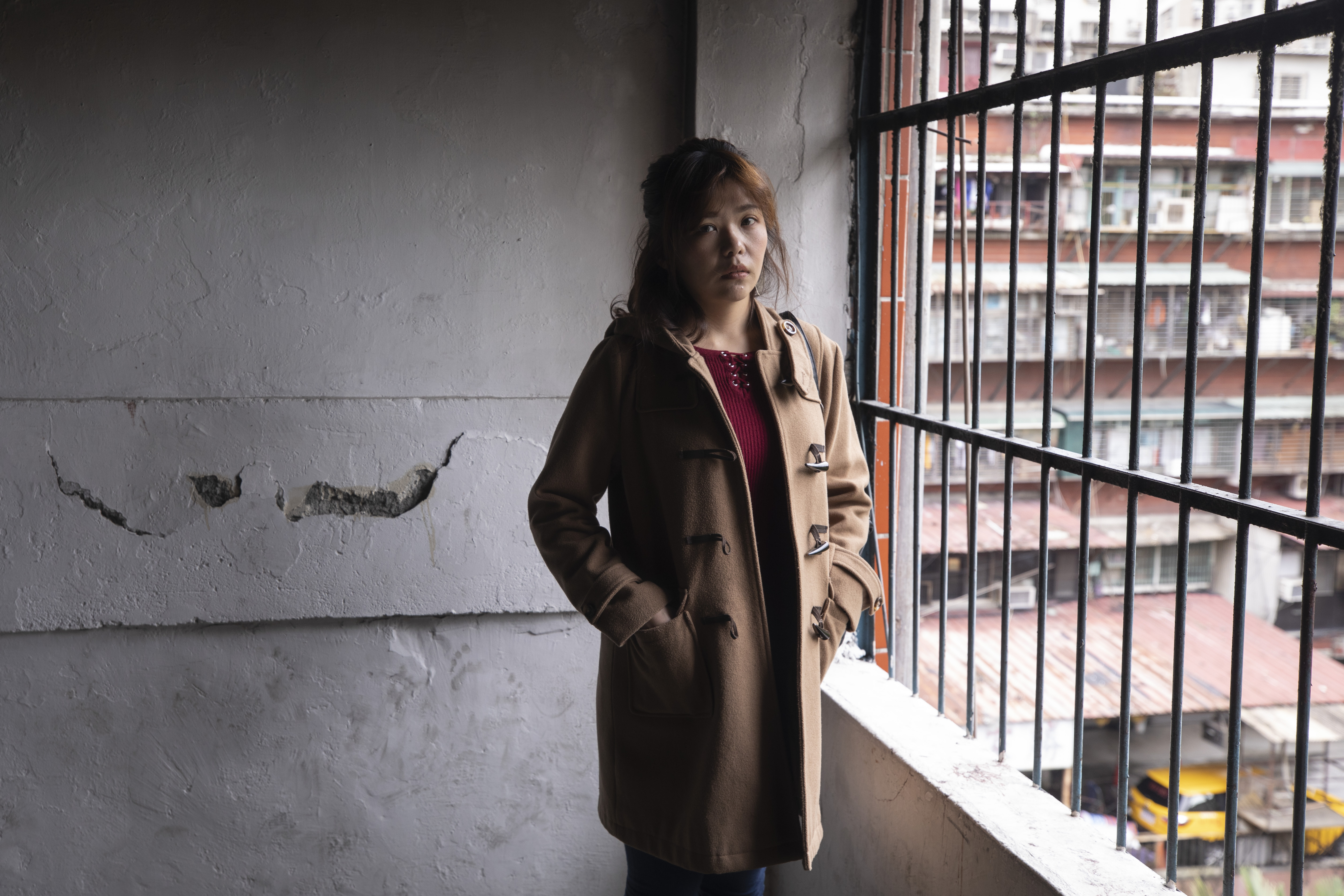 巫馥彤服務街友時，有時會想到自己從小就離家的父親。