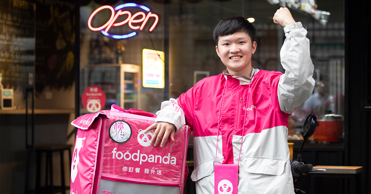 目前就讀大二的修孝賢，自述成為foodpanda外送員後讓他獲得很大的工作成就感。