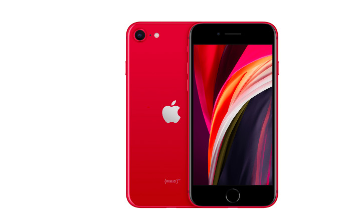iphone SE紅色款一早就在各電信商與通路商被秒殺。(翻攝自蘋果官網)
