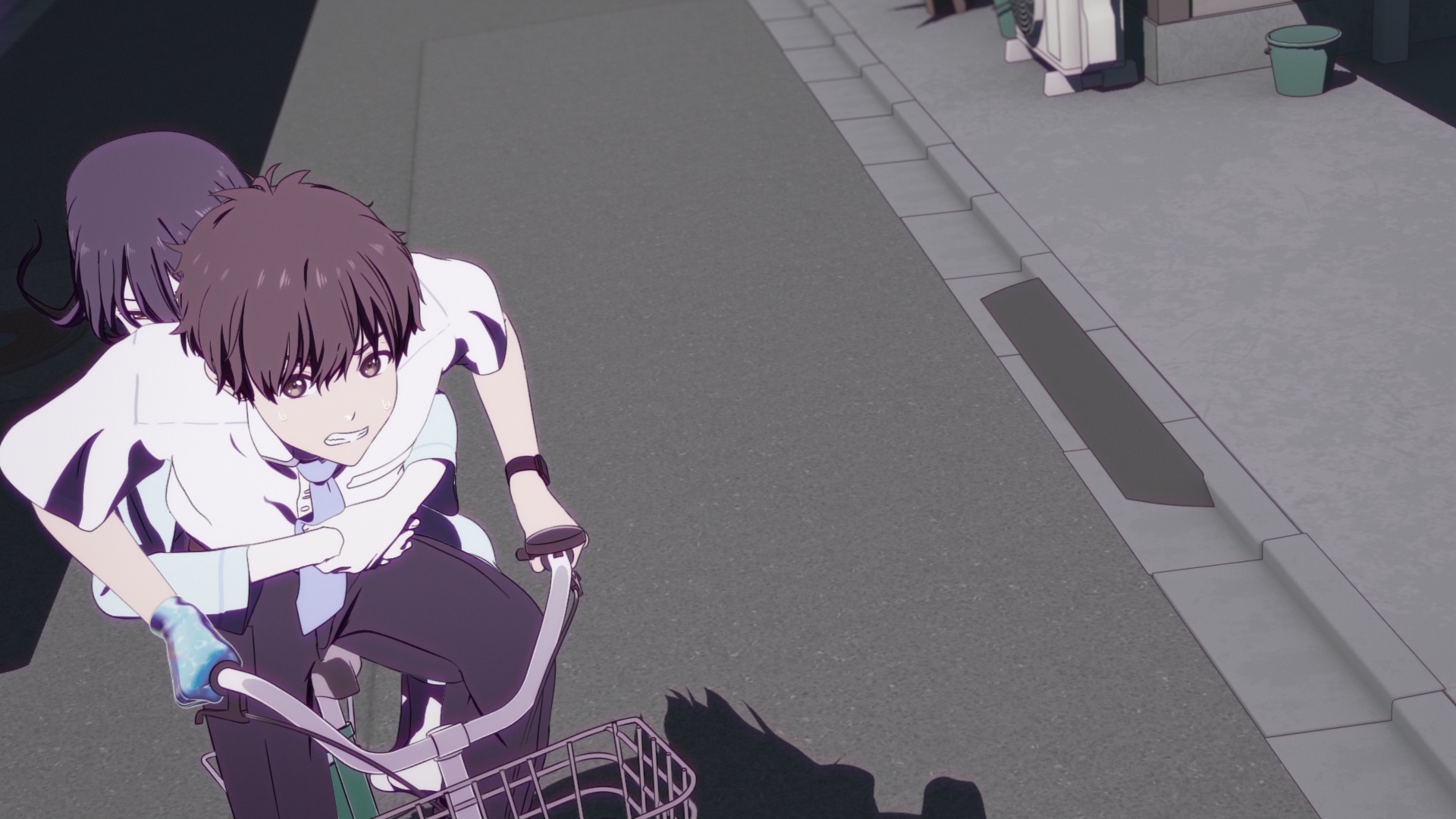 《HELLO WORLD》背景設在近未來的京都，以 3DCG 作畫。（車庫娛樂提供）