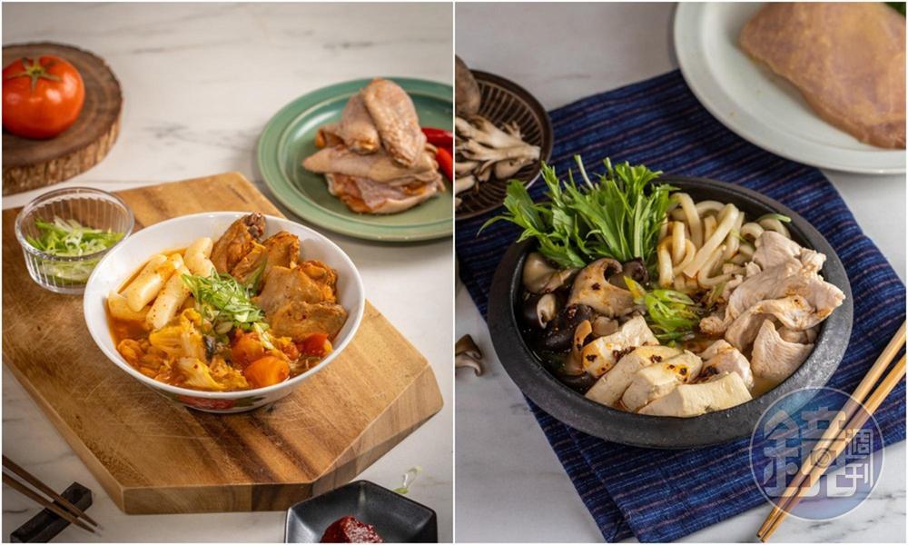 調味好的雞胸肉和雞翅,未必只能煎著烤著吃,簡單步驟也能變出澎湃鍋物。