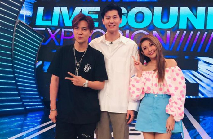 因為捲入羅志祥（左）與周揚情的感情事件，愷樂（右）至少將停錄《娛樂百分百》1個月。（翻攝自《娛樂百分百》臉書）