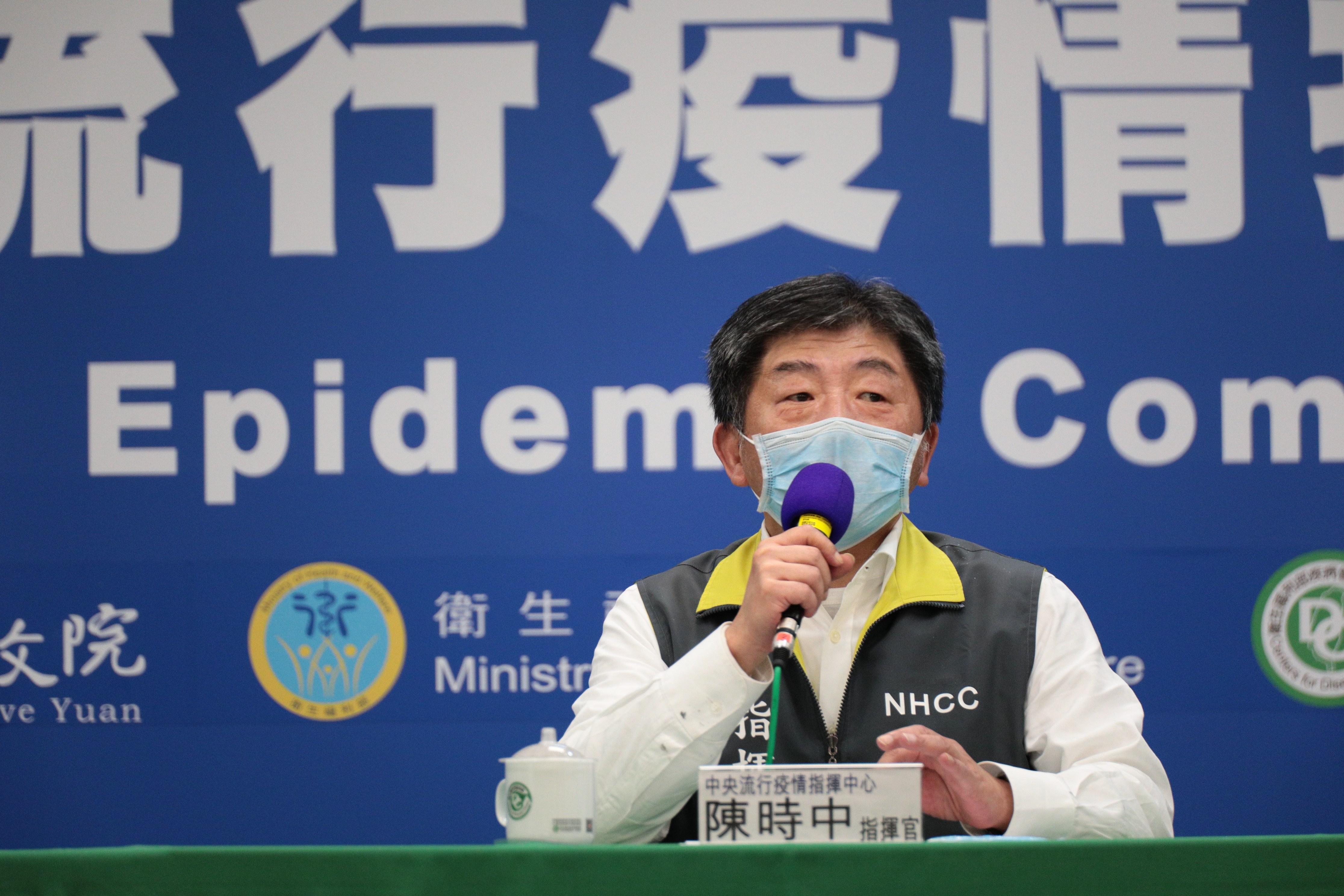 指揮官陳時中（圖）回應台大公共衛生學院副院長陳秀熙推論。（指揮中心提供）