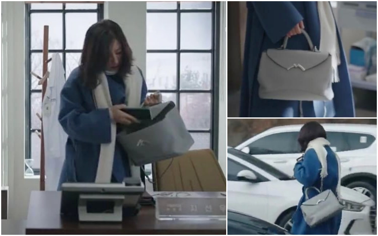 金喜愛在最新播畢的《夫婦的世界》裡，拎著法國百年老牌MOYNAT的Gaby包款。（翻攝自網路）