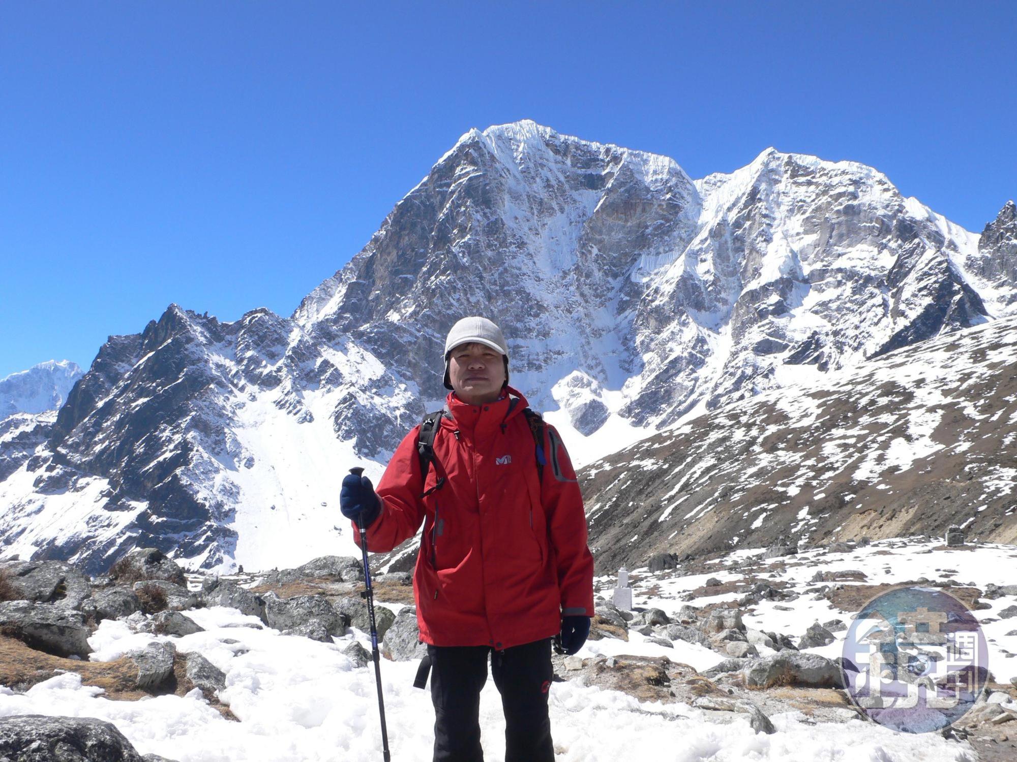 戴勝益熱愛登山，王品很多決策與規範都是他在爬山時想出來的。（戴勝益提供）
