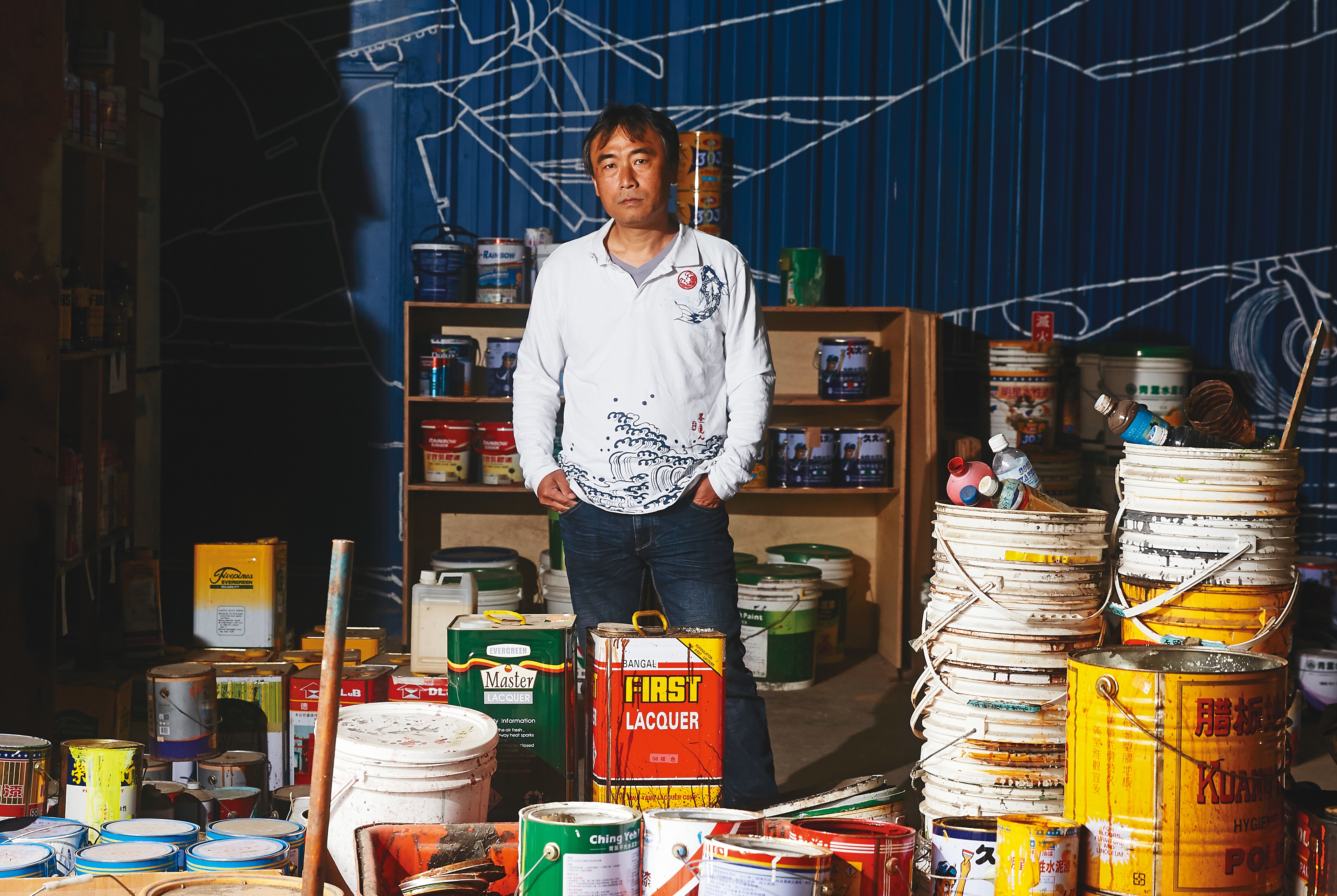 入行30年的陳新發，不斷研發美術質感技術，從油漆工成為台灣首席質感師。