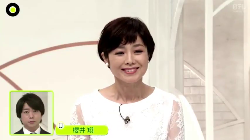櫻井翔缺席夜間新聞主持，搭檔女主播以電話連線，讓他向大家報平安。（翻攝網路）