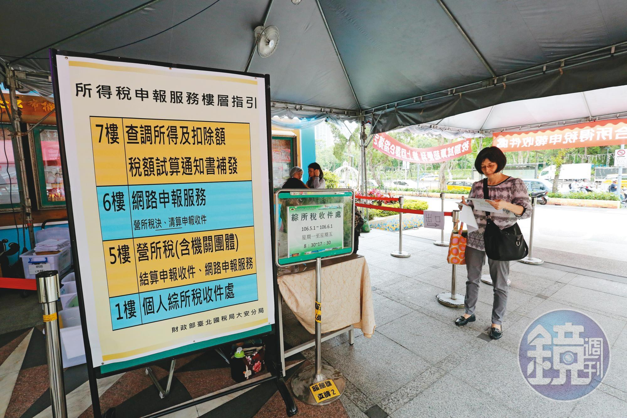 避免增加群聚感染風險，報稅少跑國稅局，並注意社交距離。