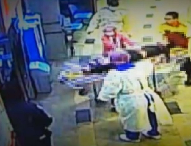 李男被送往梧棲童綜合醫院搶救。（讀者提供）