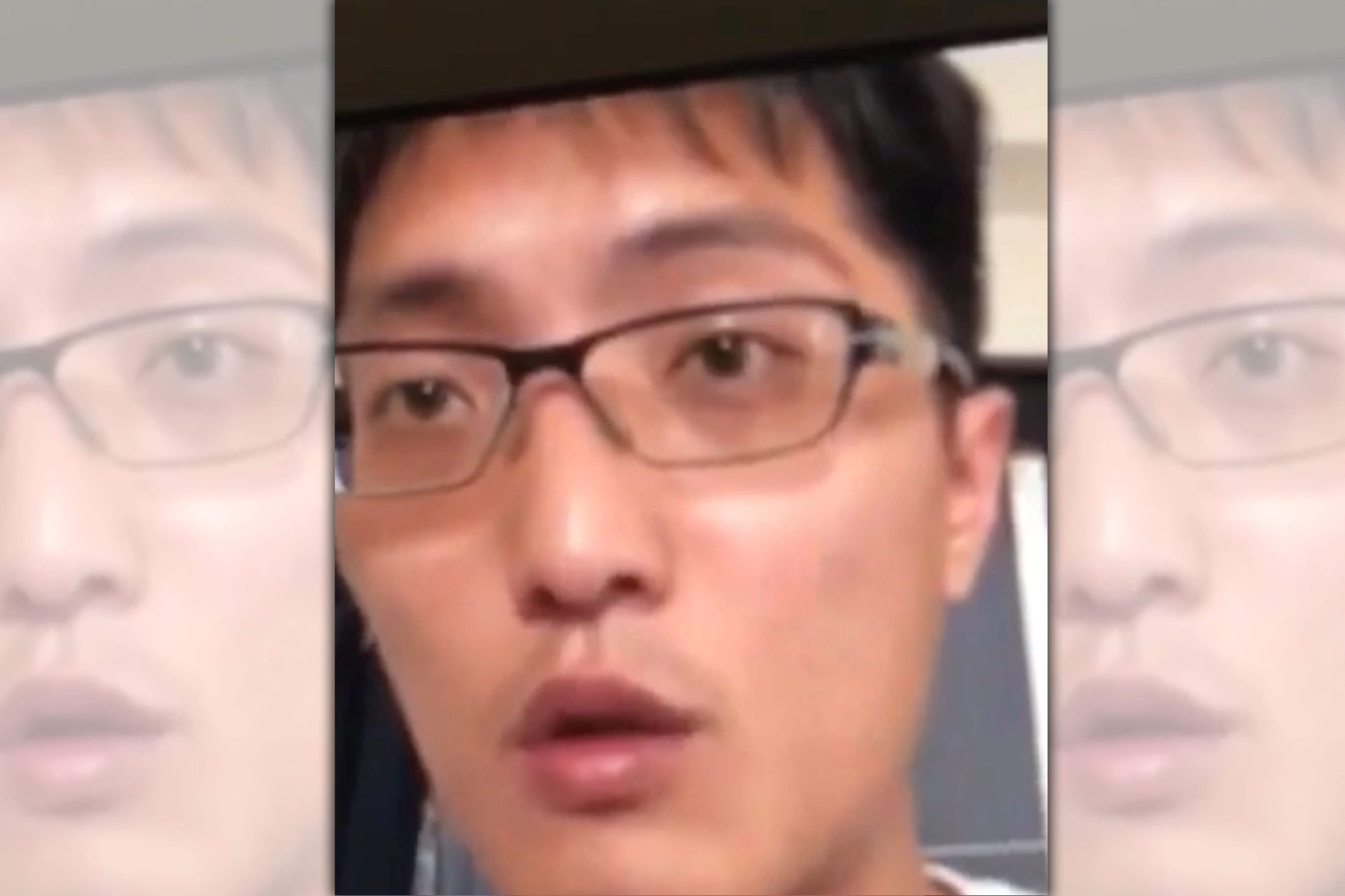 韓粉佐助對陳提出海外募款一事提出質疑，反遭陳品宏恐嚇「有大哥要幫忙修理，你真的要小心」。（讀者提供）（）