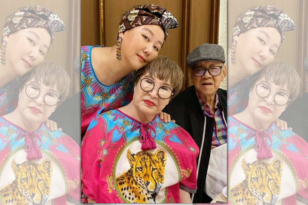 藍心湄自曝喜歡找藍媽媽合照，只因看起來「顯瘦」。（TVBS提供）