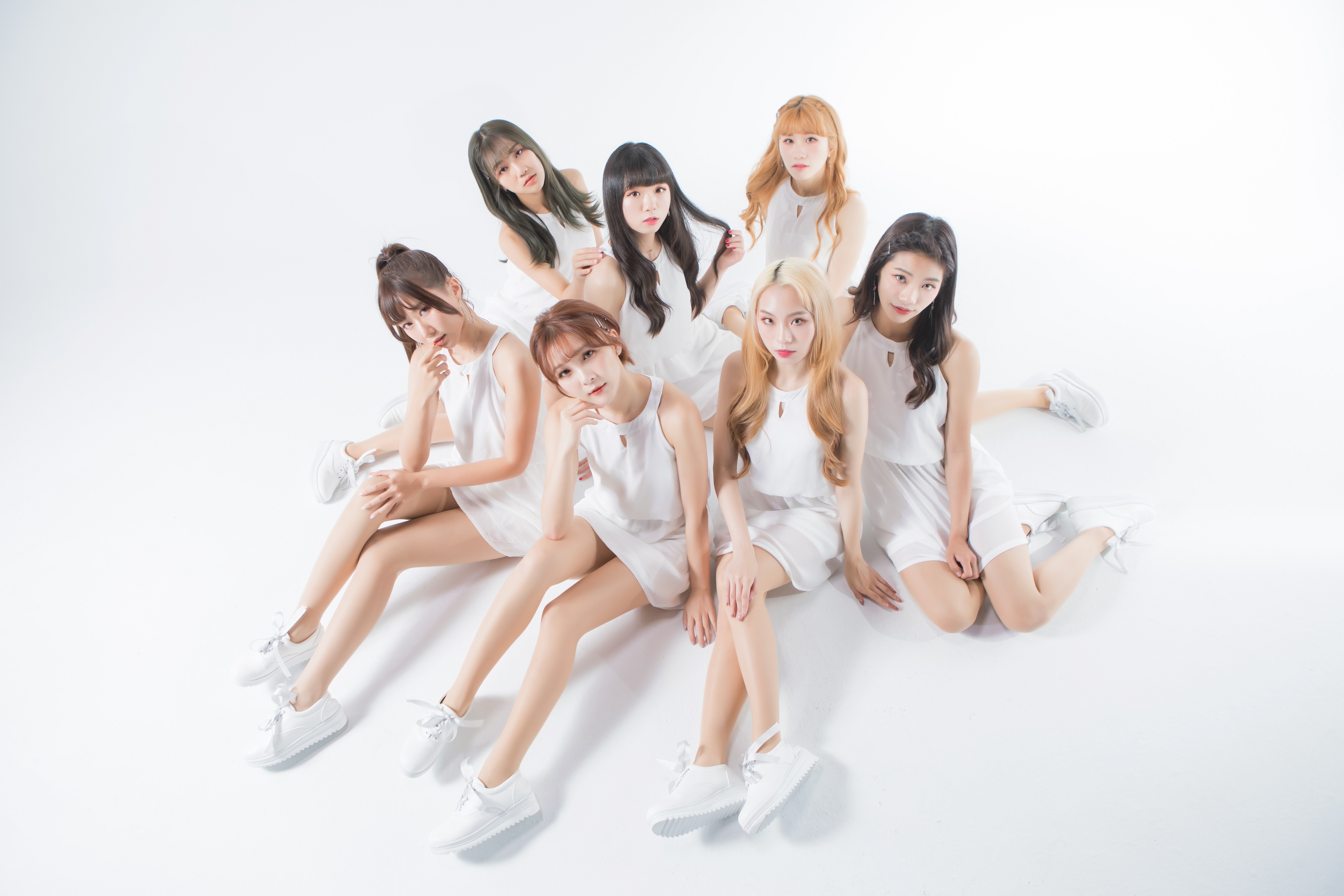 韓國活力女團Little Cheer Girl(縮寫：L.C.G.) 插旗台灣。（韓國Rainbow經紀公司提供）