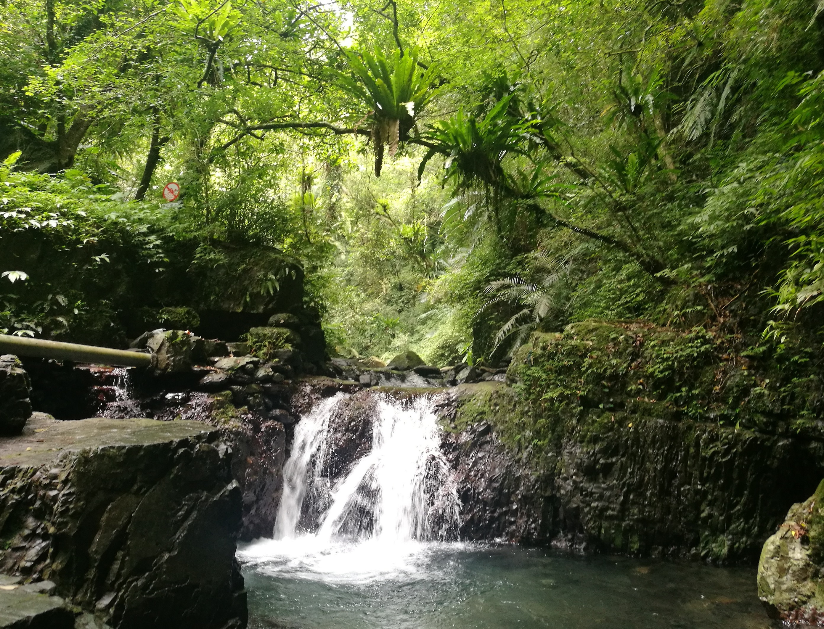「林美石磐步道」沿途有數個大小不一的美麗瀑布。