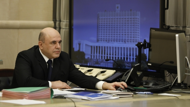 俄羅斯總理米舒斯京染疫，為俄國目前確診層級最高的官員。（翻攝The Russian Governmen網站）