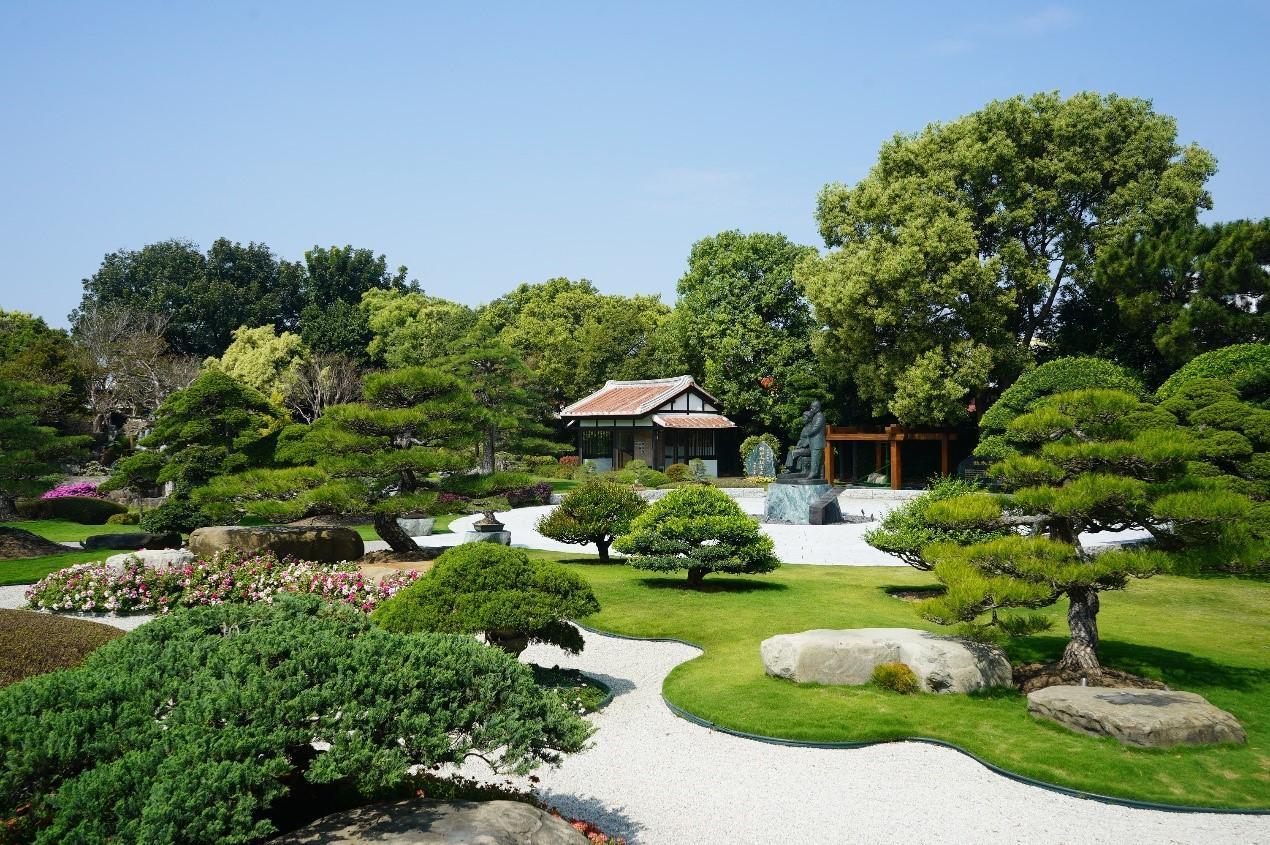 五一連假,成美文化園是防疫新生活運動的好去處。(成美文化園提供)