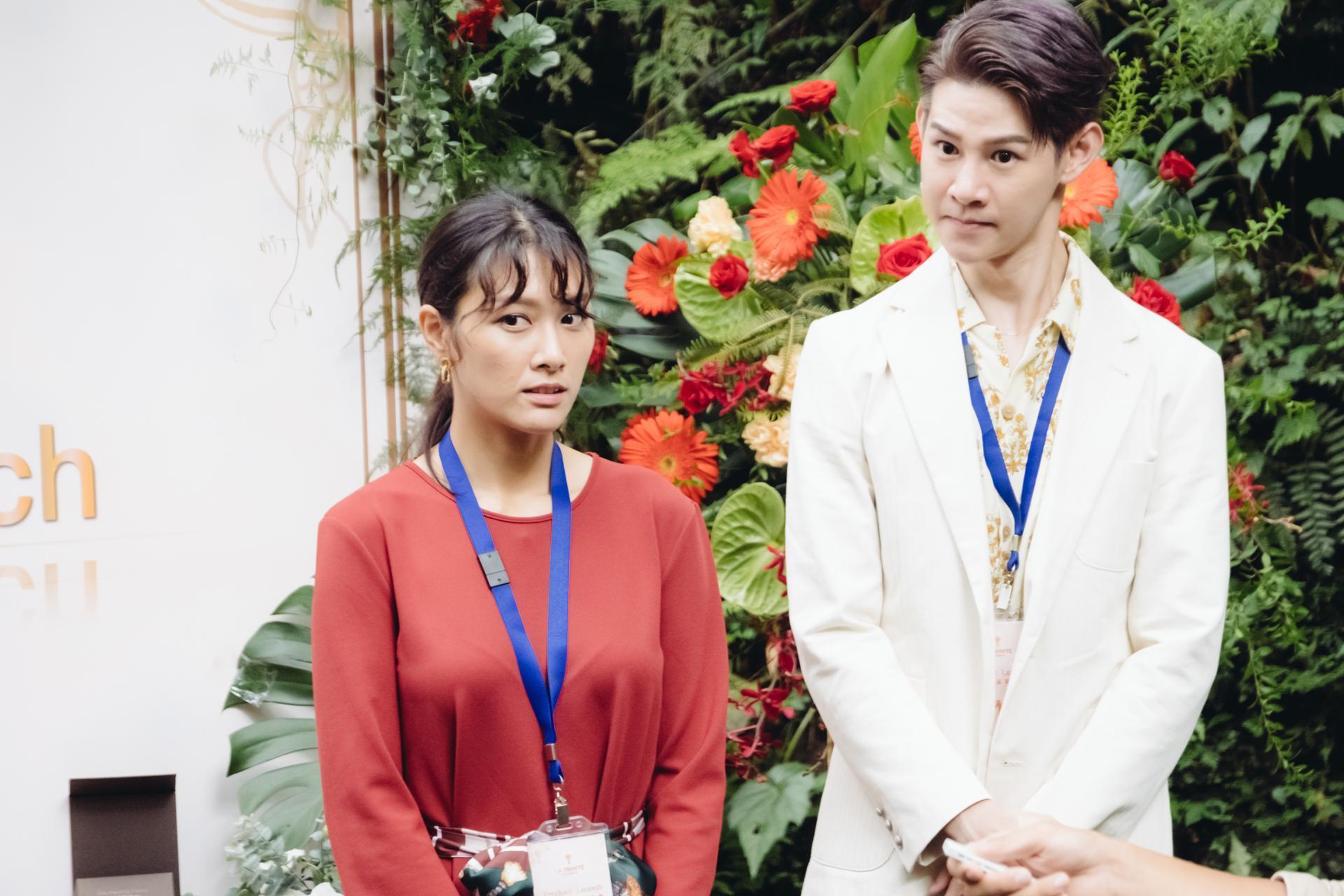 夏和熙劇中是安心亞的助理，戲外毫不留情虧安心亞交不到男友，差點把安心亞氣死。（歐銻銻娛樂提供）