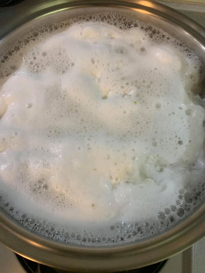 這些浮沫要撈掉。