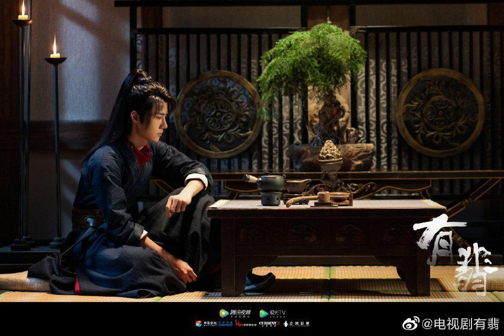 王一博上週新劇《有翡》殺青。（翻攝有翡微博）