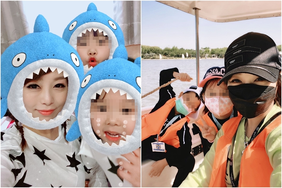 朱安禹因為開了親子餐廳,還去考兒童5大能力測評師執照;防疫期間,朱安禹與兒女出遊很小心。(朱安禹提供)