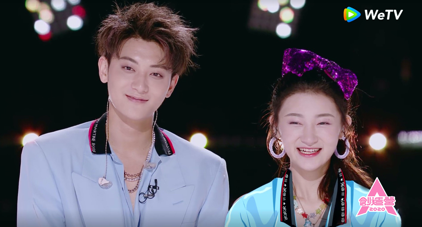 黃子韜與WeTV《創造營2020》參賽學員孫如云有兄妹臉。（WeTV提供）