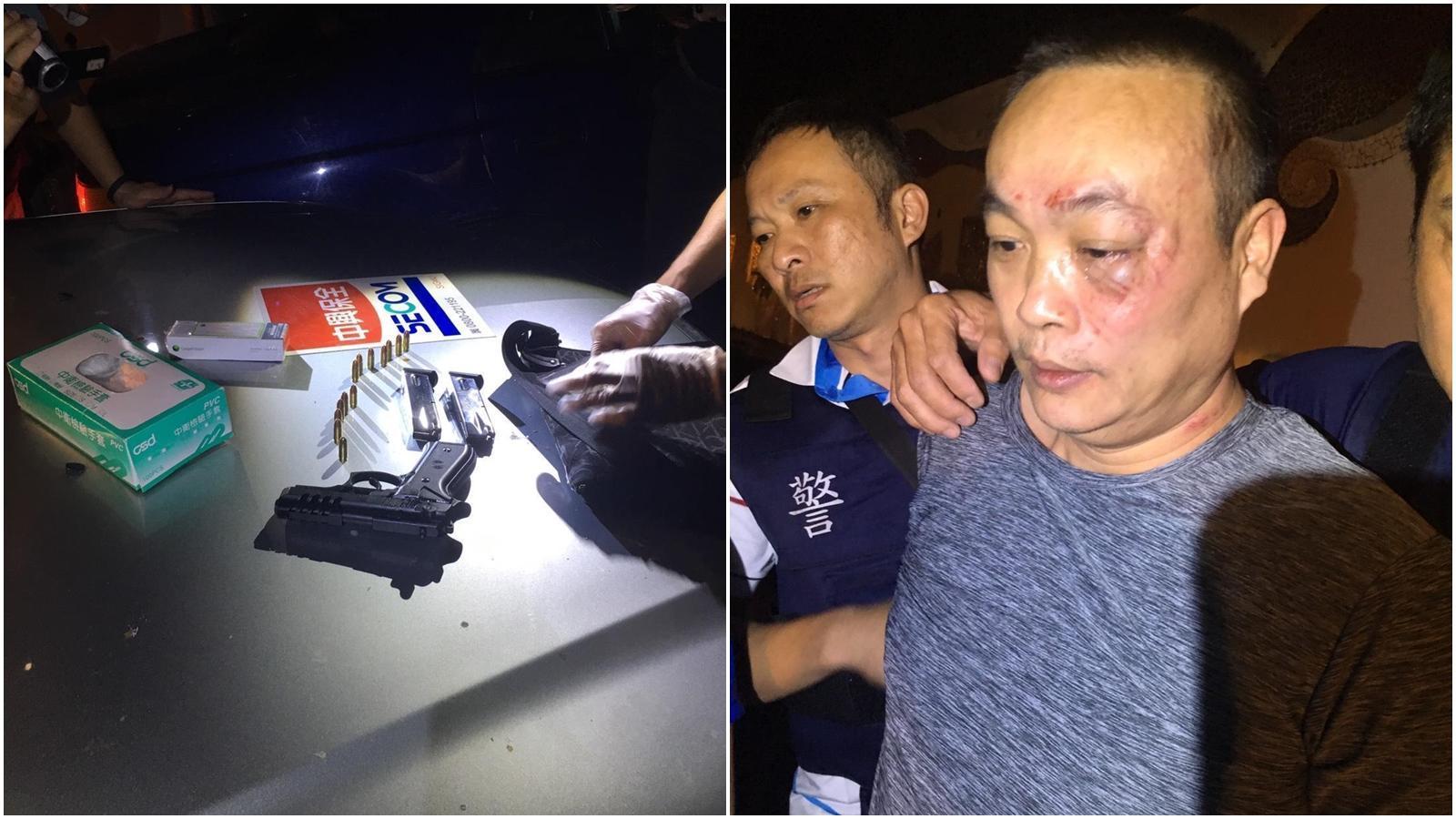 梅文魁開槍擊斃員警，今日二審改判無期徒刑。（翻攝畫面）