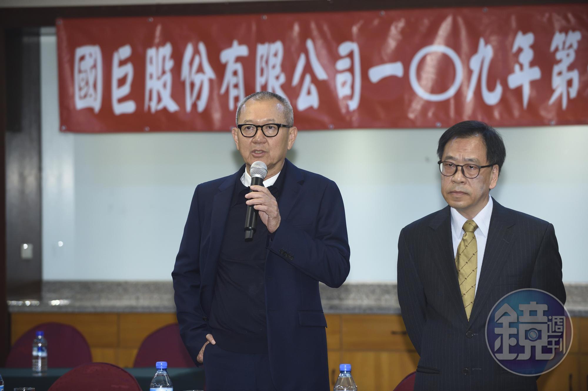 國巨發布營運長王淡如（右）接下執行長暨總經理職務。