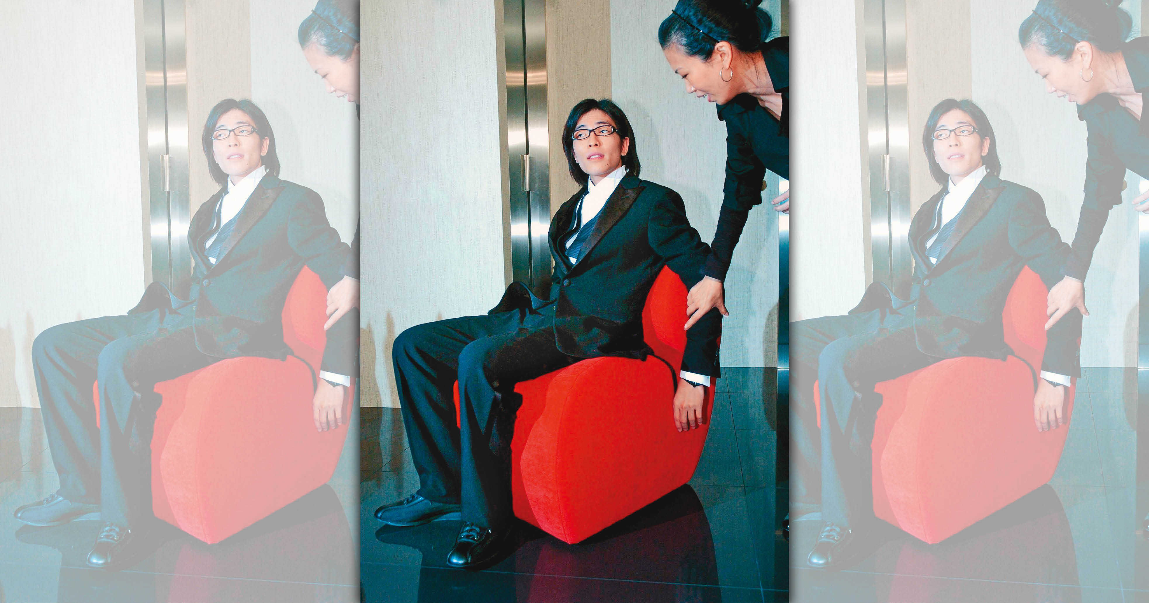 對於蕭敬騰（左）的公私大小事情，Summer（右）一手打理，呵護得無微不至。