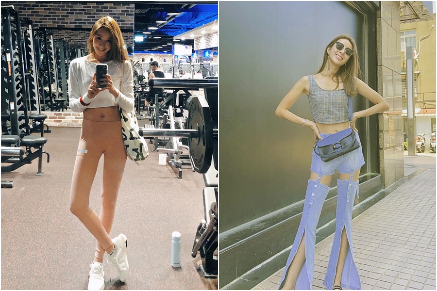 隋棠雖已是3個孩子的媽，身材仍保養得宜，尤其是一雙筆直纖細的長腿，更是令人稱羨。（翻攝IG@suitangtang）