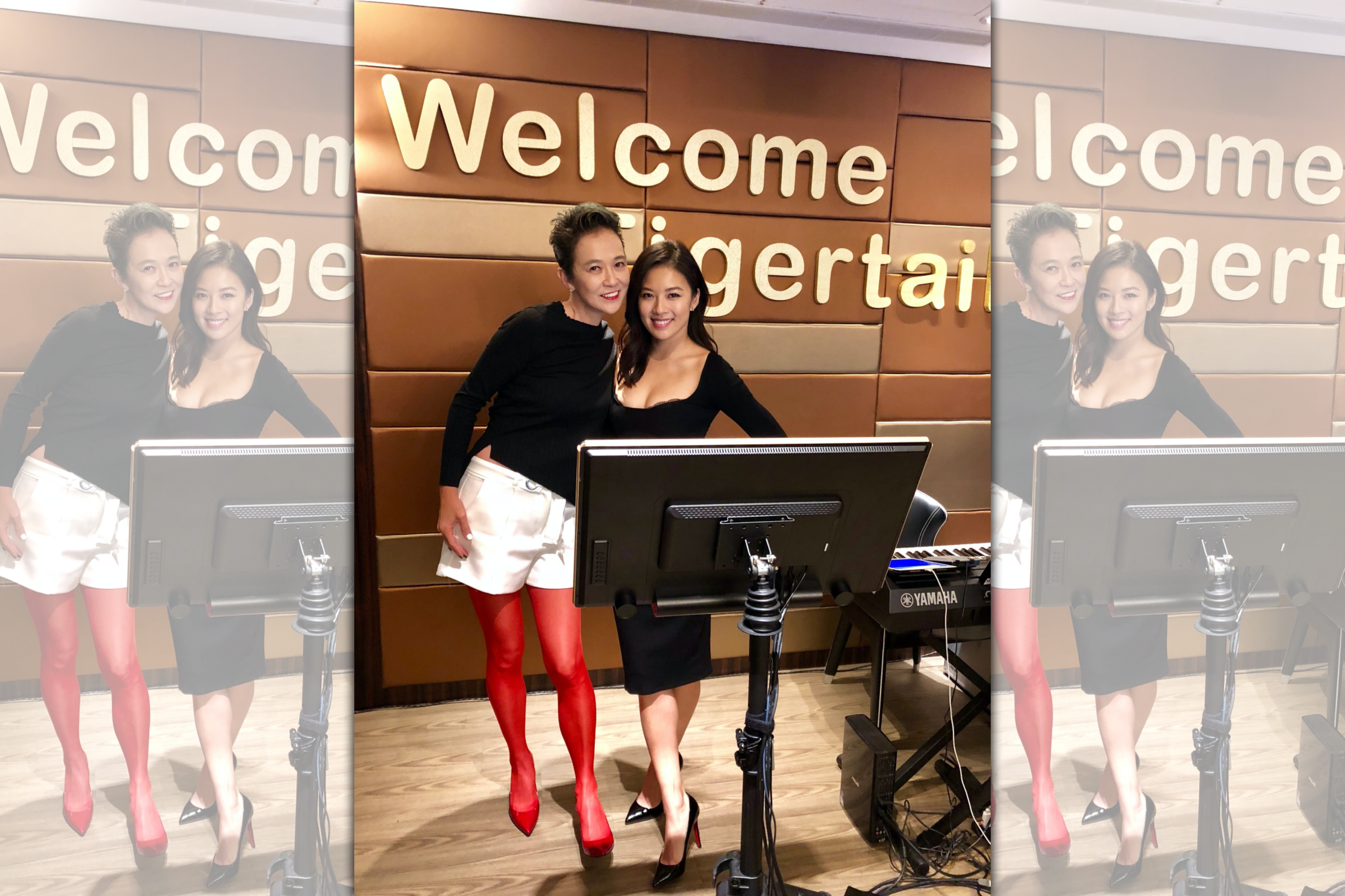 離台多年的文潔(左)特別前往雲林虎尾,給女兒葛曉潔驚喜探班。(Netflix提供)