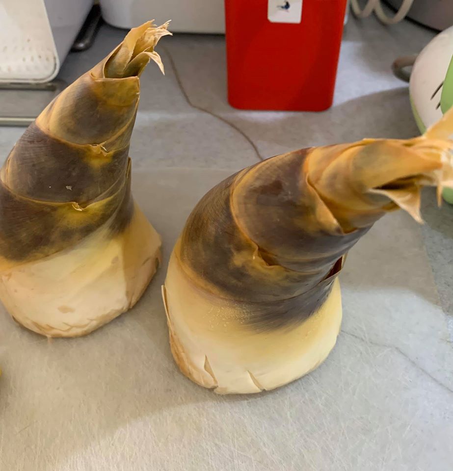 夏初有綠竹筍,我喜歡用來入菜。