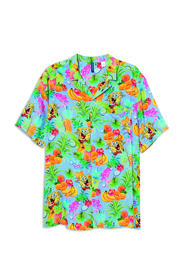 海綿寶寶夏威夷衫NT$699。(H&M提供)